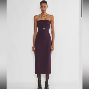 Aritzia Babaton Eyecatcher Midi Dress Noble